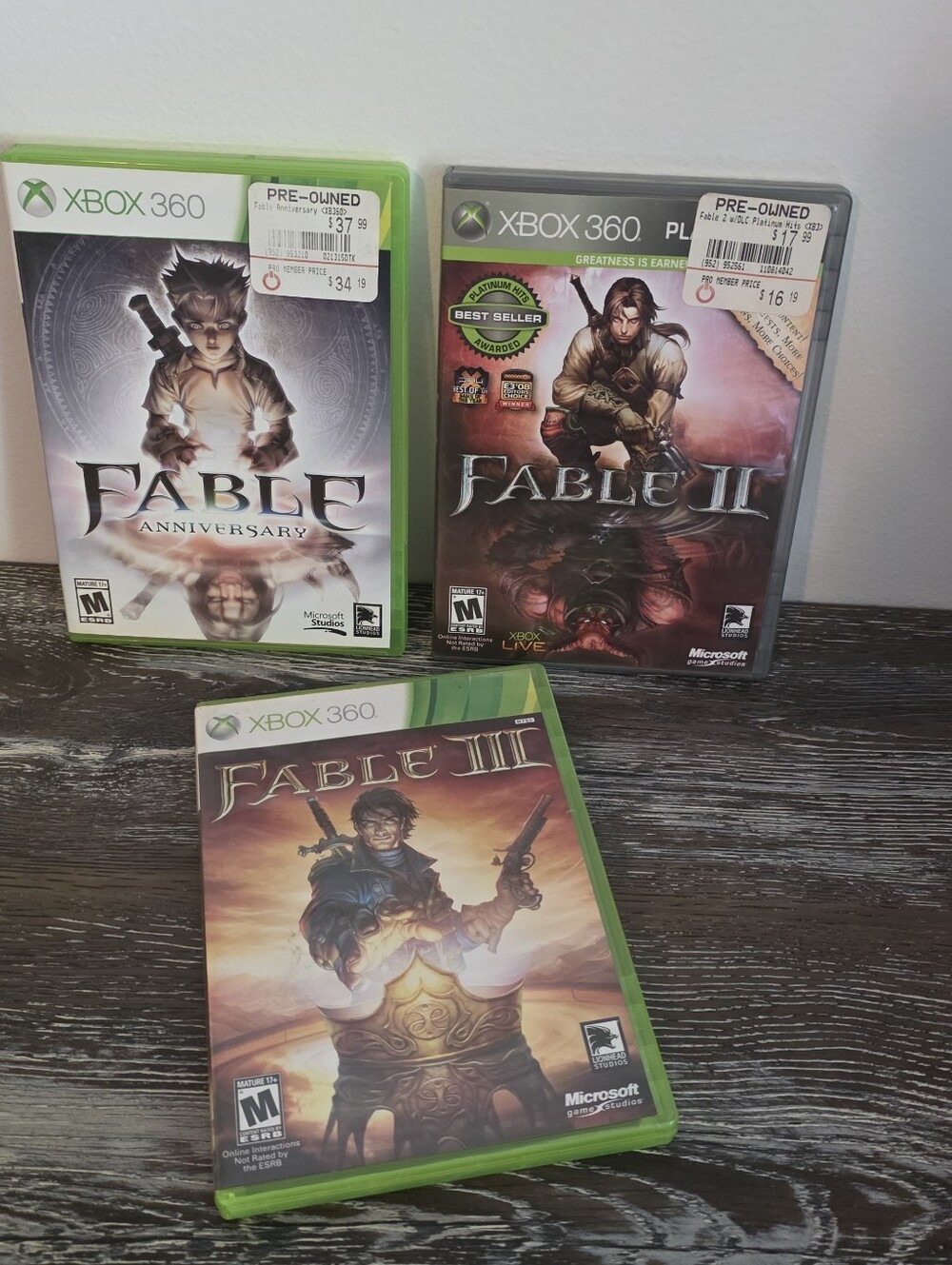 Fable Game Bundle - XBox Fable Anniversary Included